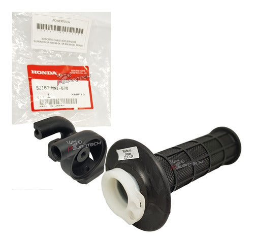 Kit Comando Soporte Y Puño Derecho Acelerador Xr 400 96 - 04 0