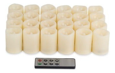 Kohree 24 X Flameless Flickering LED Tealight Candles 2