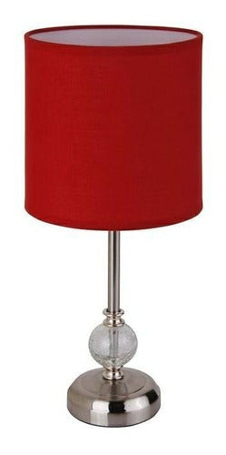 Just Home Collection Firenze Table Lamp 1 Light E27 Red 0