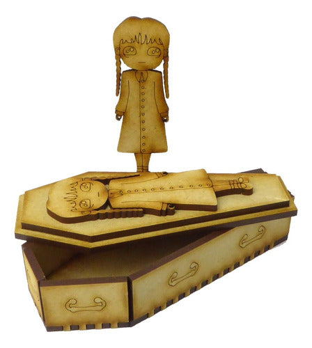 Set of 30 Merlina Coffin Souvenirs 5x11x3 cm Fibrofacil 4