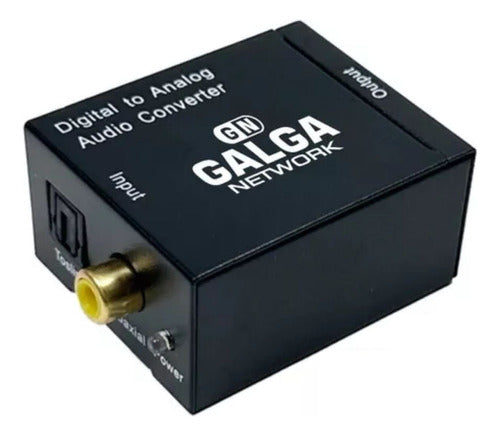 Galga Network Conversor Adaptador Audio Digital A Analógico, Óptico A Rca 0