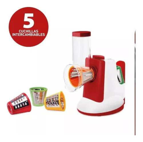 Electric Multi Grater Vegetable Slicer + 5 Blades !! 2