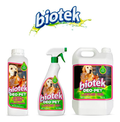 BioTek Eliminador De Olores Y Manchas Mascotas Enzimatico 3lt 5