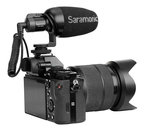 Microfono Saramonic Vmicmini Shotgun Para Celular Y Tablet 3