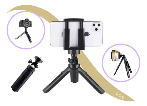 DD2 Tripod Support for Mobile Phone/Camera/Light Ring Adjustable 0