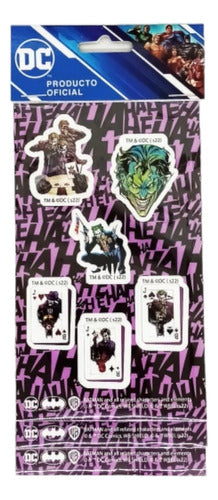 DC Comics Pack Stickers The Joker X3 Planchas Licencia Oficial 1