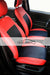 Oeste Tuning Red Leather Seat Covers + Steering Wheel Cover + Floor Mats + Gear Shift Cover 2