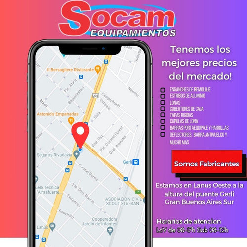 Socam Cabezal Puntera Con Bocha Para Enganche 2