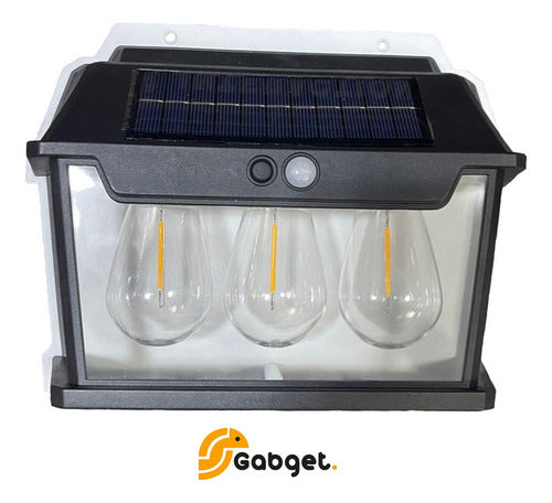 Solar Wall Lamp with Motion Sensor 3 LED Outdoor Waterproof Cold 5