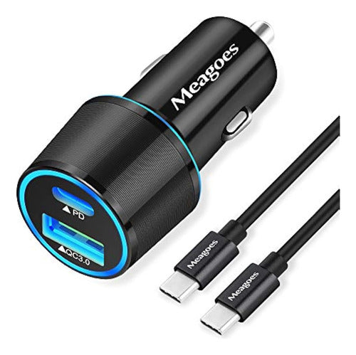 Meagoes USB C Car Charger, Fast Charge Adapter D 0