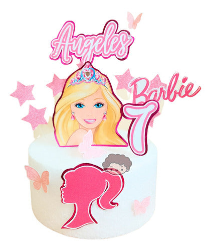 Adorno Barbie Pelicula Cake Topper Personalizado Cumpleaños 3