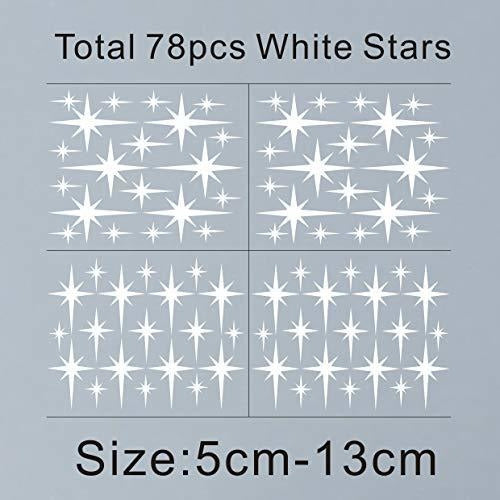 Gestyz Retro Star Design Vinyl Wall Stickers 3