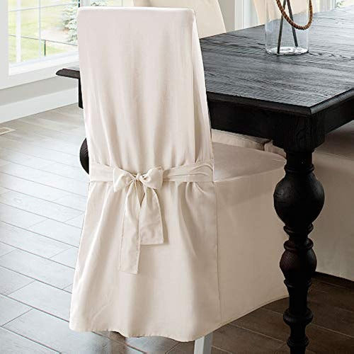 Sure Fit Duck Solid Dining Chair Slipcover Natural SF15395 2