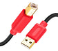 Cable De Impresora De 30 Pies, Color Marrn Qy Usb 2.0 De Alt 1