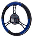 Denver 38cm Black and Blue Steering Wheel Cover 3