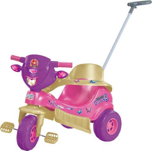 Triciclo Velotrol Infantil Empurrador Direcionável Princess 0