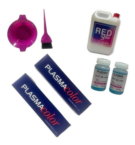 Plasma Coloracion Kit Tintura Quedate En Casa X 2 Apli 0