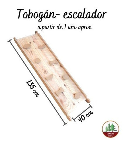 Escalador Tobogán Pikler Montessori 1