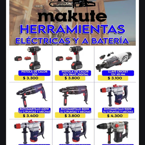 Makute Heat Gun with 3 Speeds 1800W 2