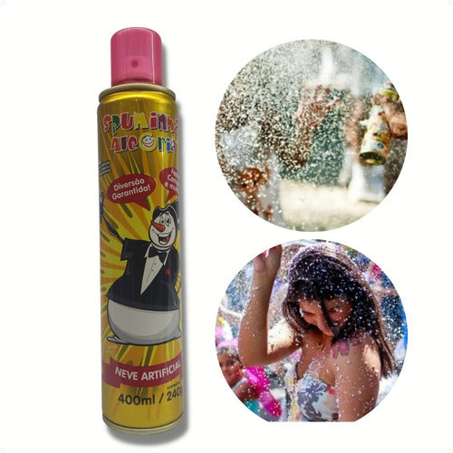 Espuminha De Carnaval Spray De Neve Artificial Alegria 2