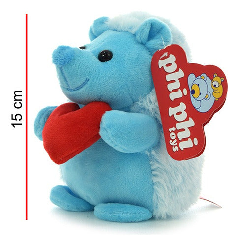 15cm Porcupine Plush with Heart - Phi Phi Toys 7
