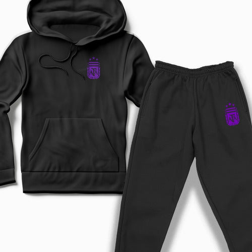 Kids' Argentina National Team Hoodie and Joggers Set 4