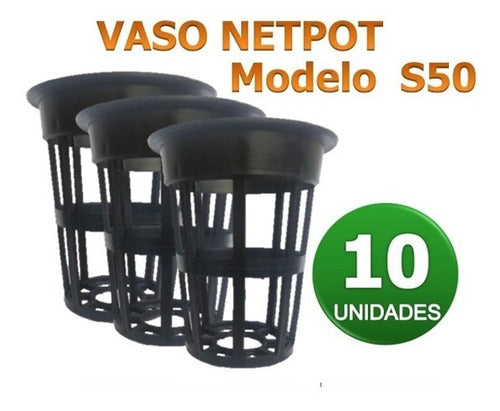 Netpot Para Hidroponia - 10 Unidades 1