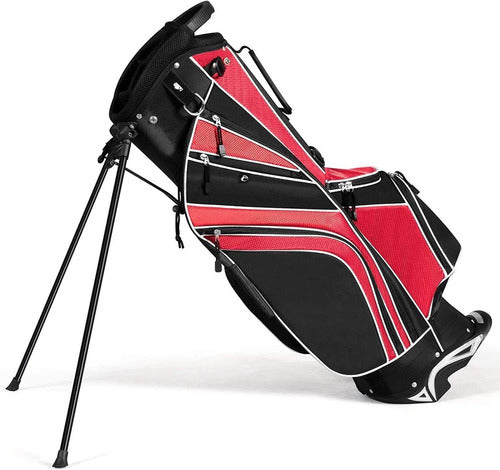 Officejoy Bolsa Con Soporte Para Palos De Golf - Rojo 0