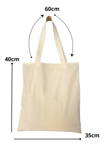 Eco-Friendly Canvas Cotton Tote Bag 40cm X 35cm 25 Units 1