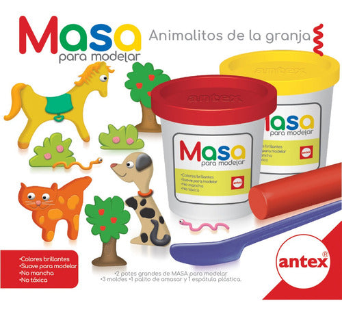 Antex Masa Para Moldear Animalitos De La Granja 0