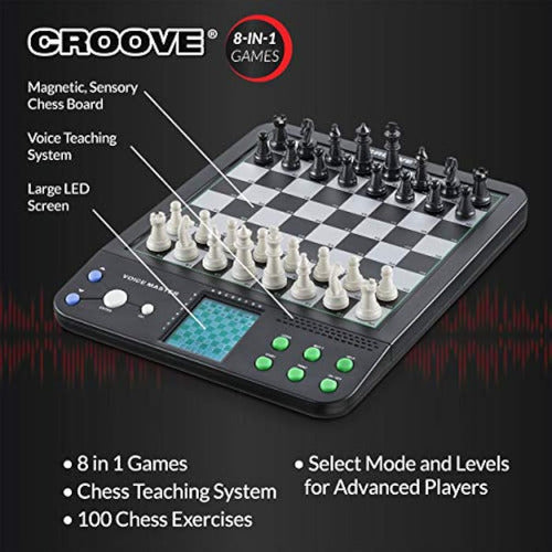 Croove Electronic Chess and Checkers Board 2