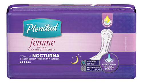 Plenitud Femme Toallas X 8 Nocturna Sin Alas 0