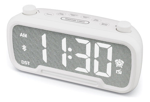 Mesqool Bluetooth Speaker Alarm Clock with FM Radio 0