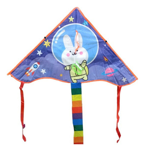 Astronaut Rabbit Kite with Simple Control Handle and Thread Spool 0