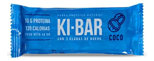 Natural Coconut Flavored Ki-Bar Protein Bars 14 X 40g 0