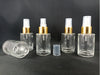 Frasco Perfume Vidrio 30ml Con Spray Dorado X 5 Unidades 1