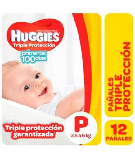 Huggies Pack X 3 Unid Pañal Clregpeq 8 Un 0