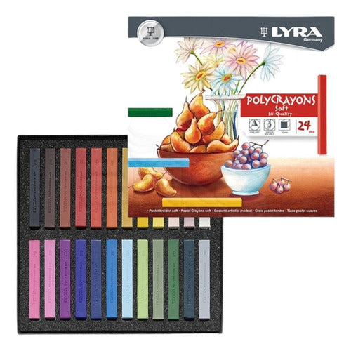 Pastel Tiza Lyra 24 Colores Serviciopapelero 0