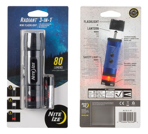 Nite Ize Radiant 3-in-1 Lantern Flashlight 80 Lumens Outdoor Fishing 1