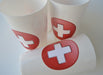 5 X Vaso Cruz Roja. Residuos Platina Odonto.  Hay Stock!!!! 1