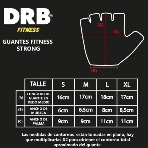 DRB Dribbling Guante Talle XL Fitness Strong Gimnasio 2