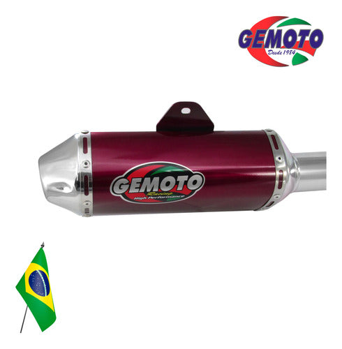 Gemoto Escape Pipe Termo Ovalado Rojo - GKMOTOS 2