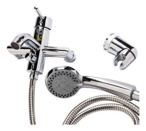 Tauro Bathroom Shower Monobloc Faucet with Transfer Deluxe Kit 1