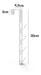 Hanging Door Coat Rack White/Black | Mite 2