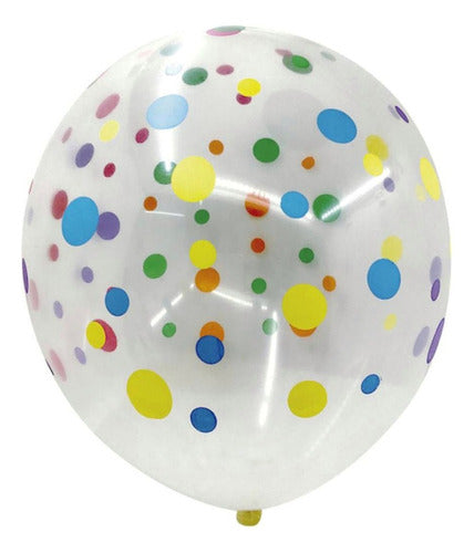 Magic Globo Cristal Con Lunares Fluo R12 1