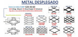 Metal Desplegado Pesado 620x30x30 Plancha 1,50 X 3m 3