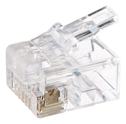 ELUMILED RJ12 Male Connector 6P6C Pack of 100 0