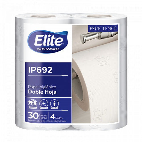 Papel Higiénico Doble Hoja Elite Funda Por 40 Rollos De 30m. 0