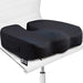 5 Stars United Office Chair Seat Cushion Pillow - Memory Foam Firm Coccyx Pad - Tailbone, Sciatica, Lower Back Pain Relief 0