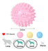 Eilin 3 Packs Spiky Balls Dog Toys Indestructible Pet Toys A 1